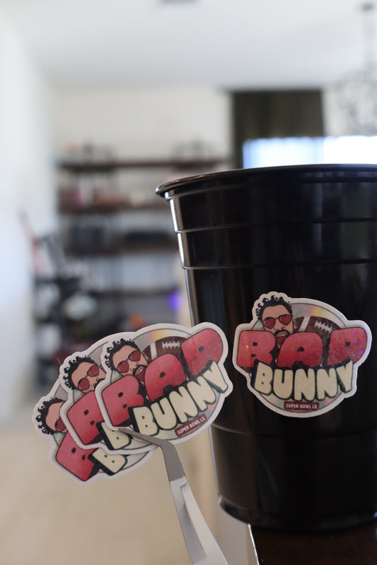 Bad Bunny Super Bowl Stickers