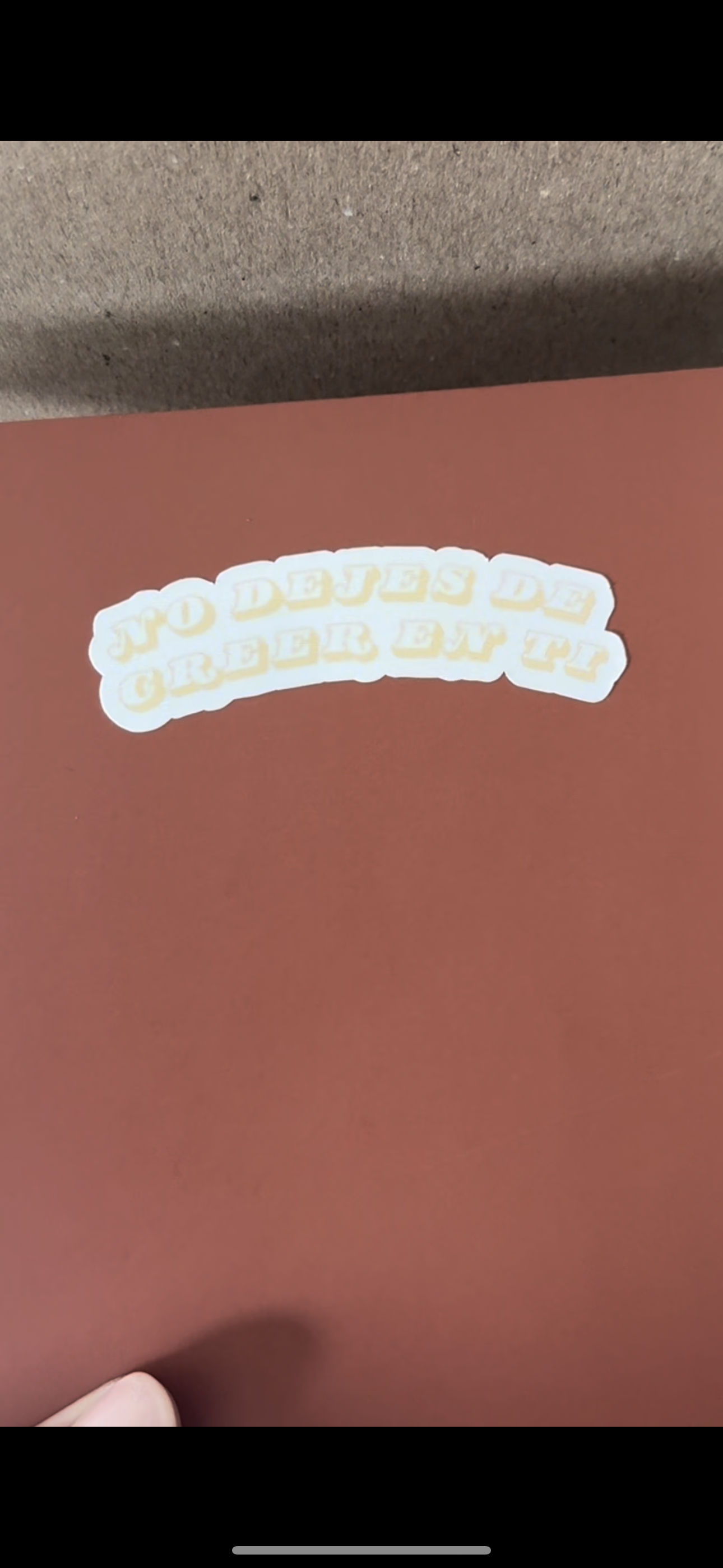 No Dejes de Creer en Ti – Holographic Vinyl Sticker Set