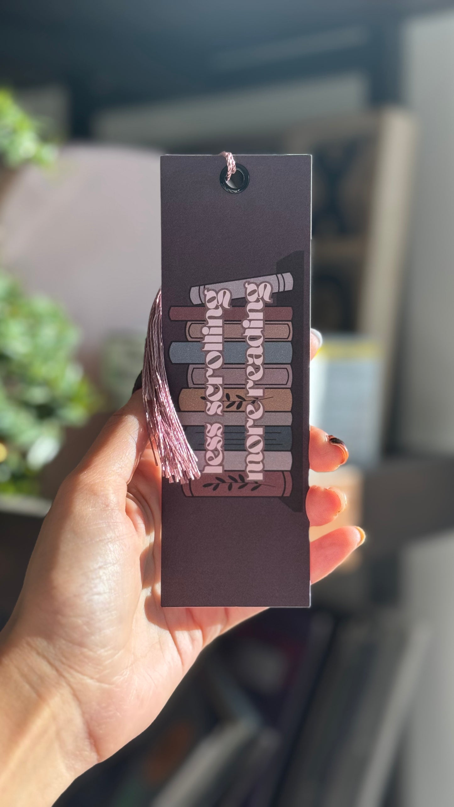 Less Scrolling More Reading Bookmark