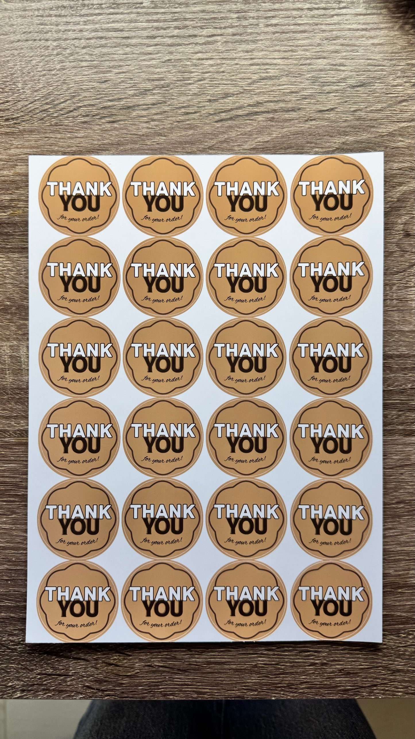 1.5" Assorted Thank You Sticker Sheets/ 96 ct